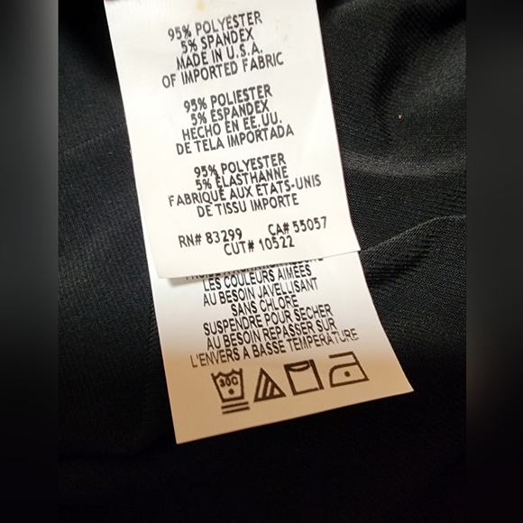 WOMEN'S BLACK STRIPED WRAP JUMPSUIT - Picture 4 of 4